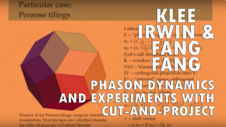 Phason Dynamics and Experiments with Cut-and-Project