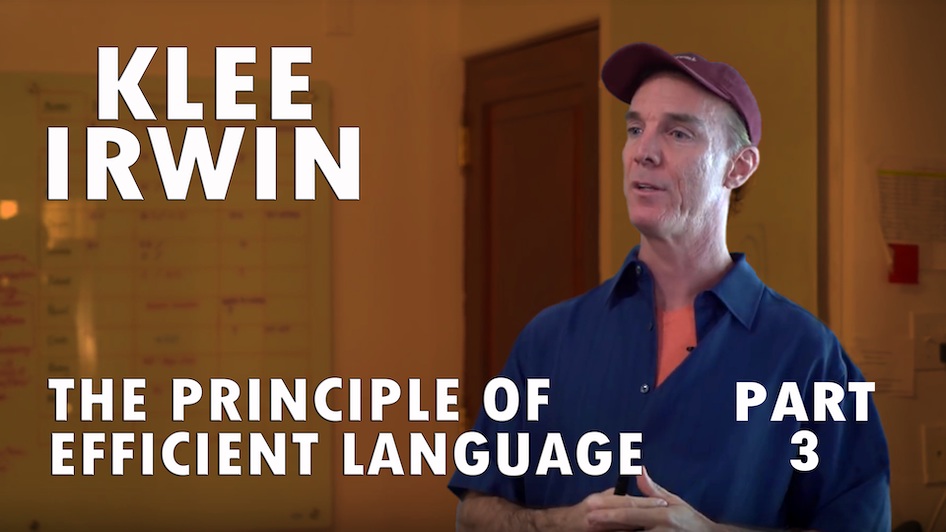 The Principle of Efficient Language